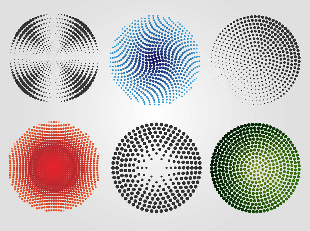 11 Design Free Vector Dot Circle Images