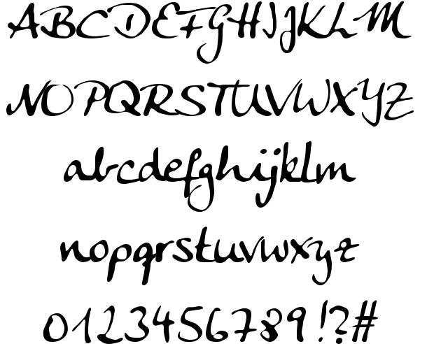 Gothic Calligraphy Alphabet Fonts