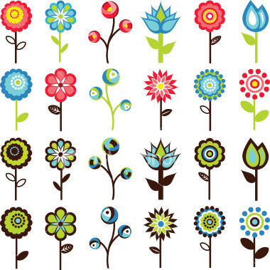 Graphic Design Flowers Clip Art