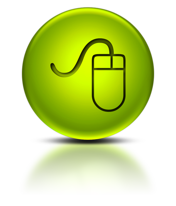 Green Computer Mouse Icon
