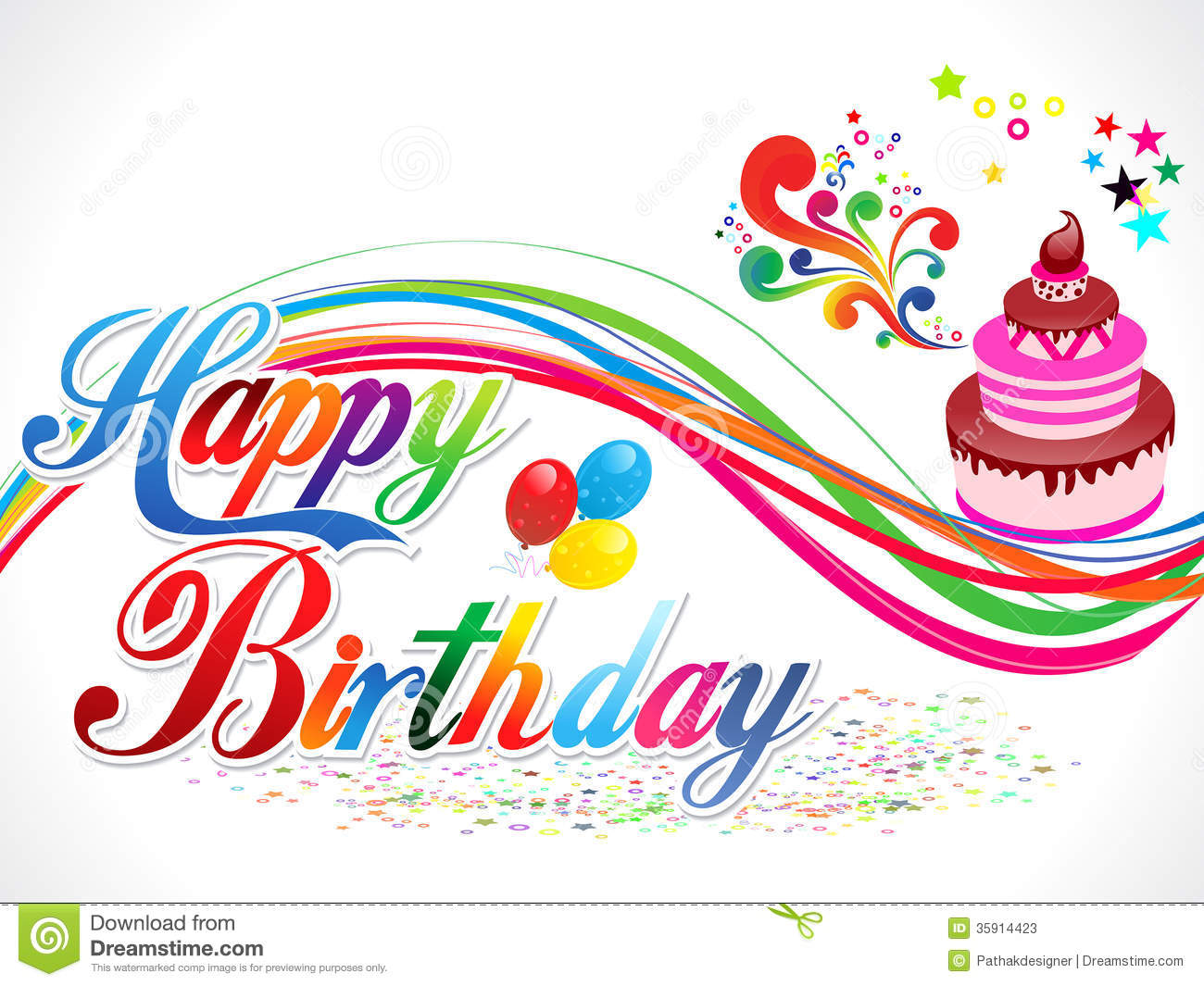 Happy Birthday Abstract Happy Birthday Abstract