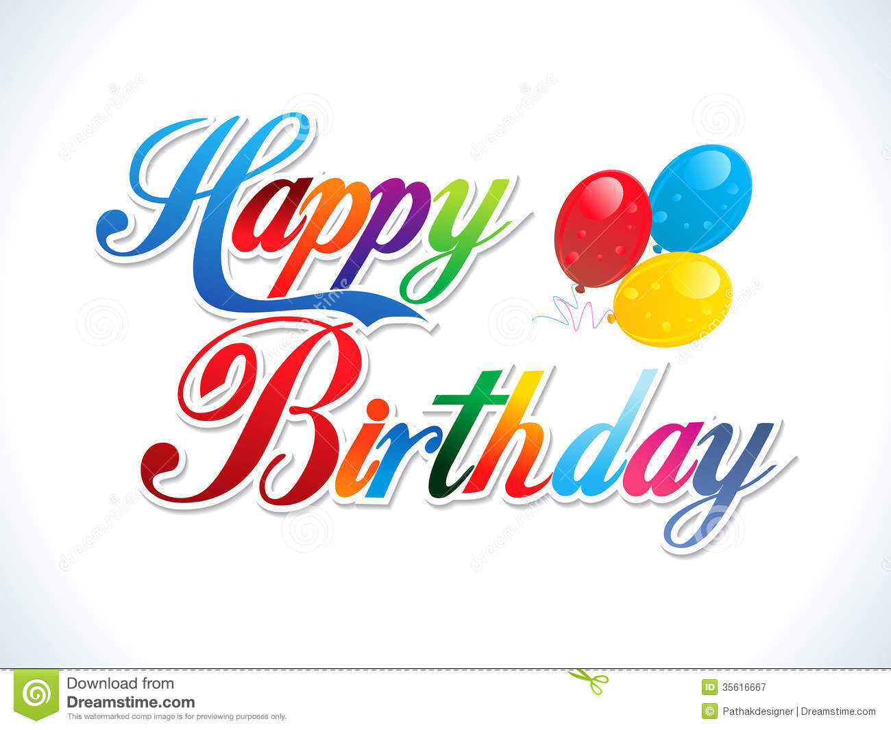 13 Vector Abstract Birthday Images