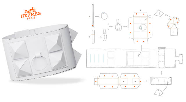 Hermes Paper Bracelet Template