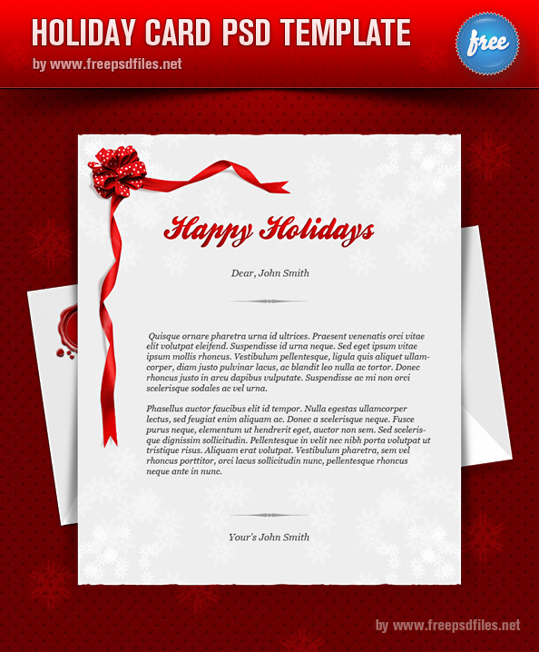 Holiday Greeting Card Template