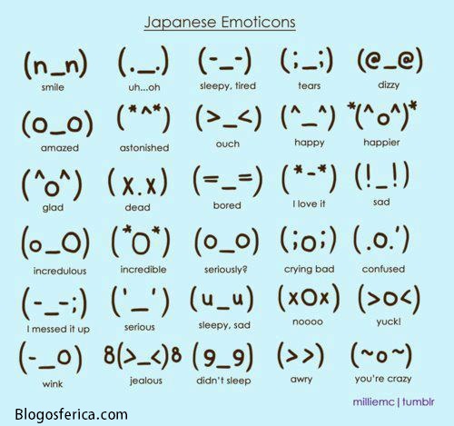 Japanese Emoji Faces