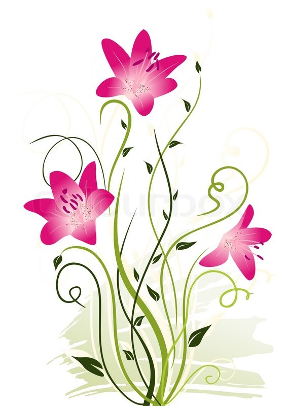 Lily Flower Border Design