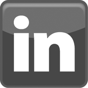 LinkedIn Icon Black and White