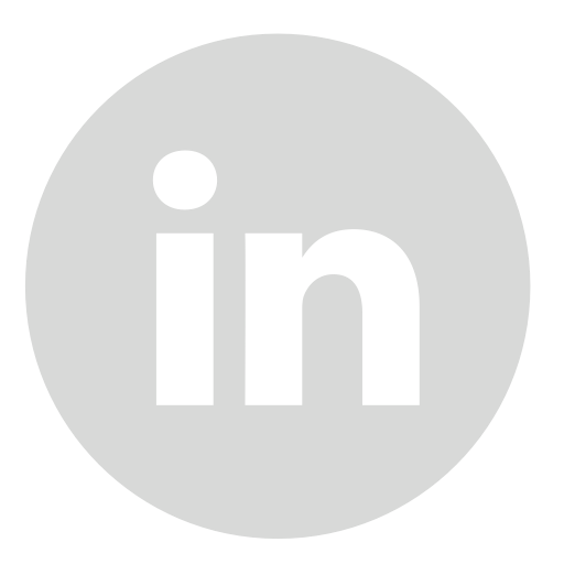 LinkedIn Icon Grey Circle