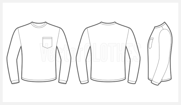 Long Sleeve Shirt Template