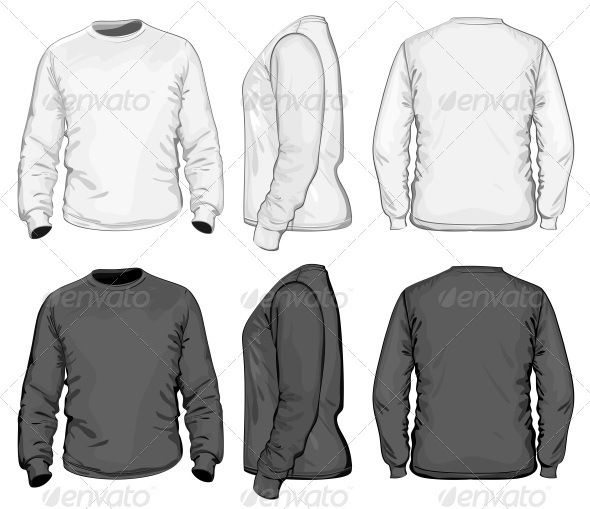 Long Sleeve T-Shirt Template