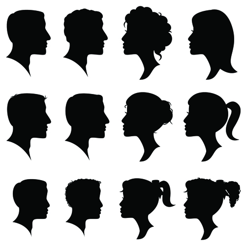 Man and Woman Silhouette Vector