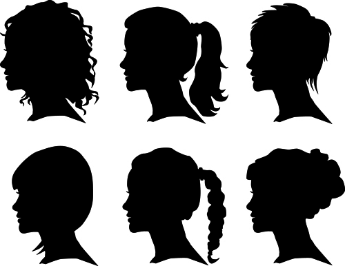 Man and Woman Silhouette Vector