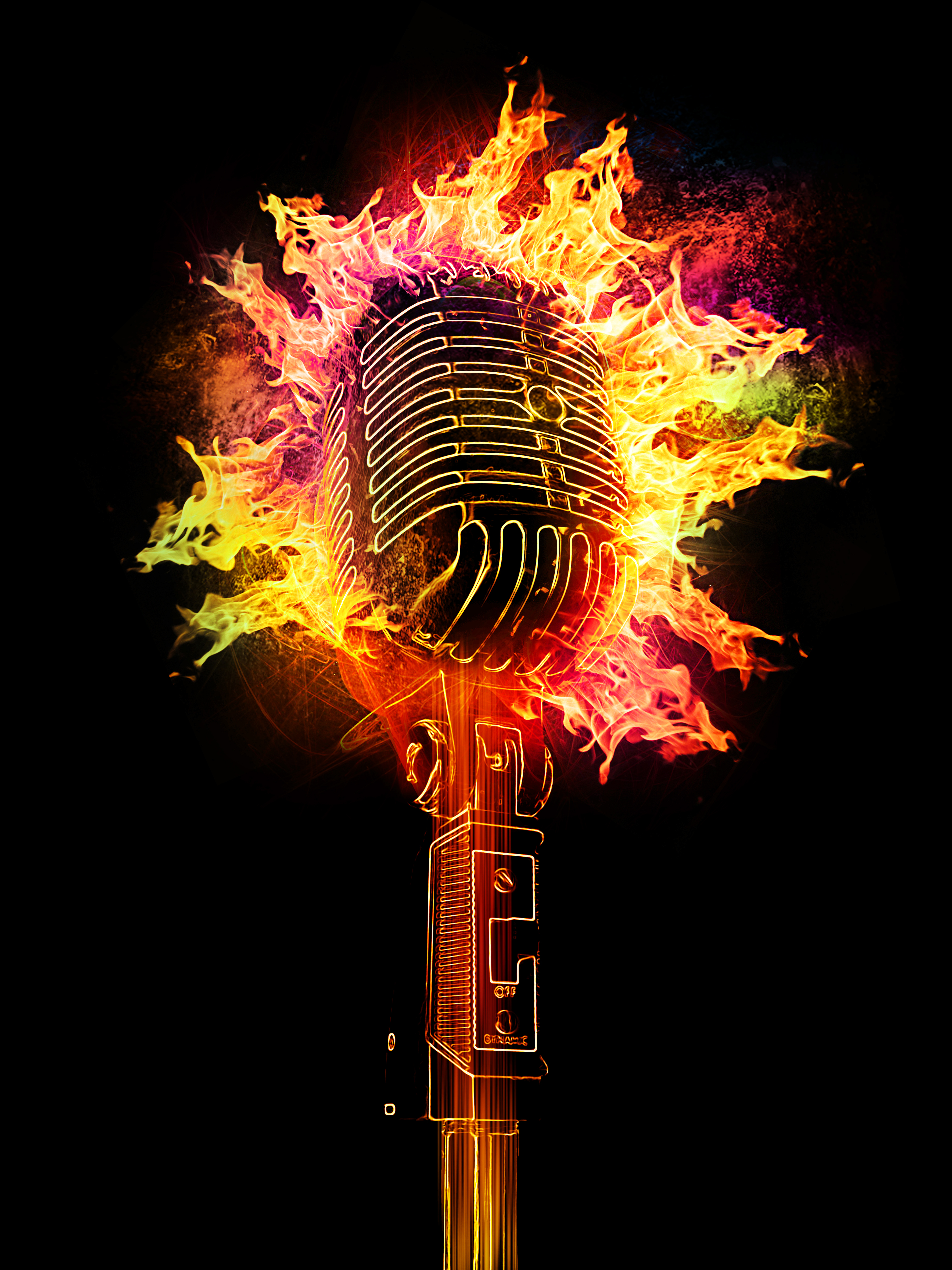 Microphone On Fire