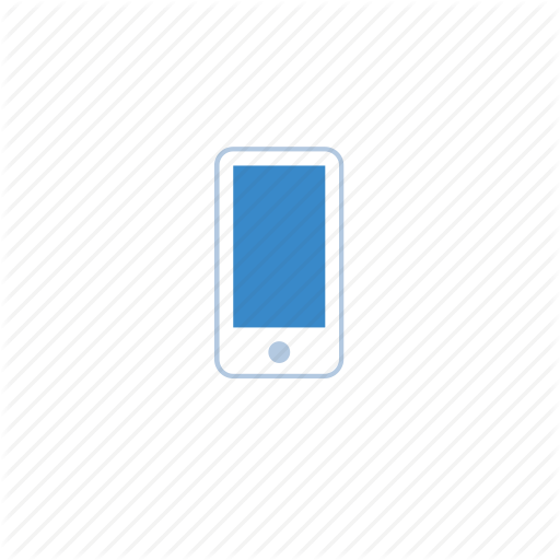 Mobile Phone Icon Blue Screens Mobile Phone Icon Blue Screens