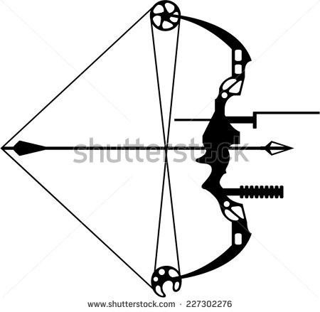 Modern Hunting Bow and Arrows