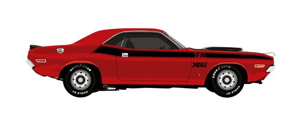 Muscle Car Vector Art