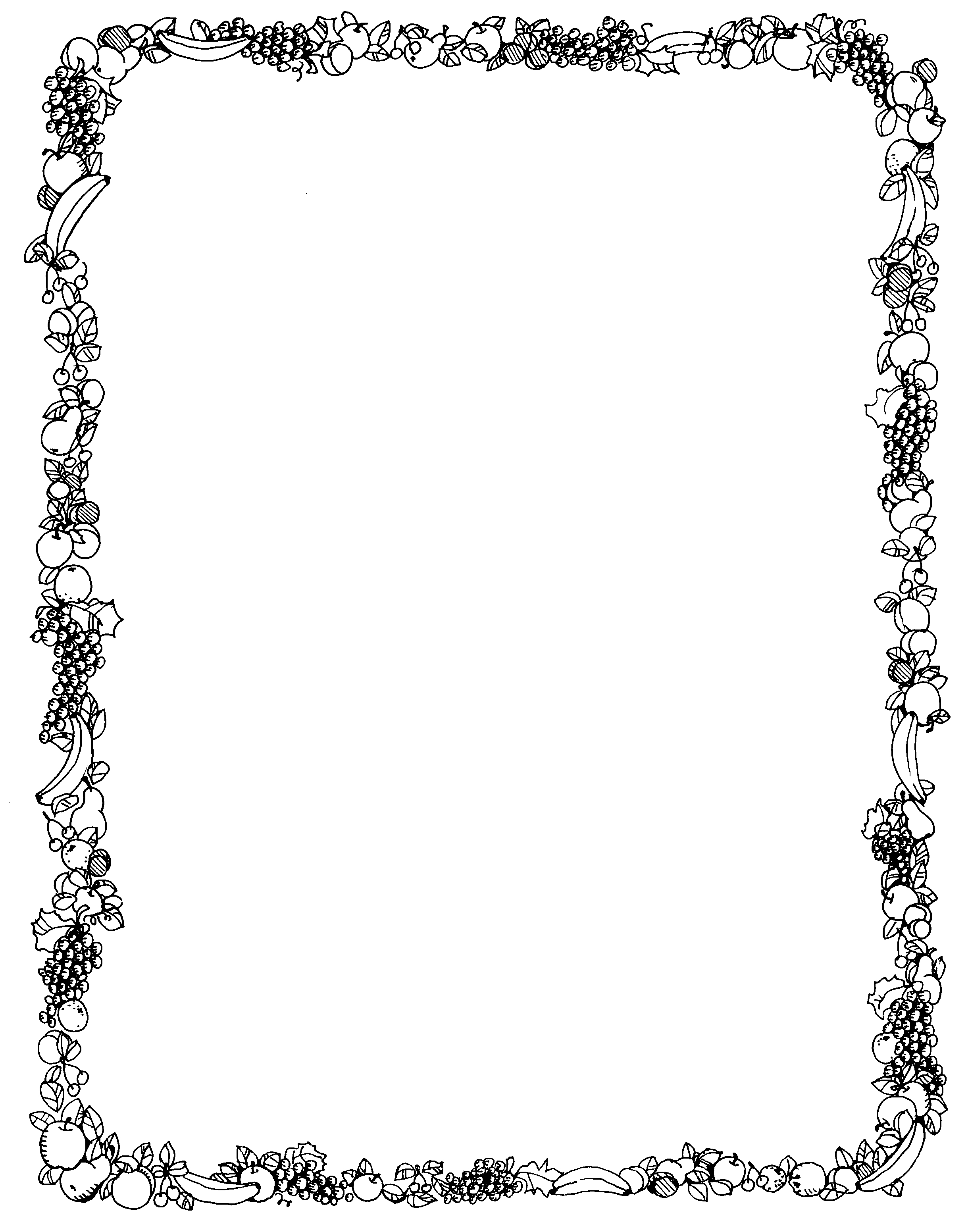 Music Border Clip Art Black and White