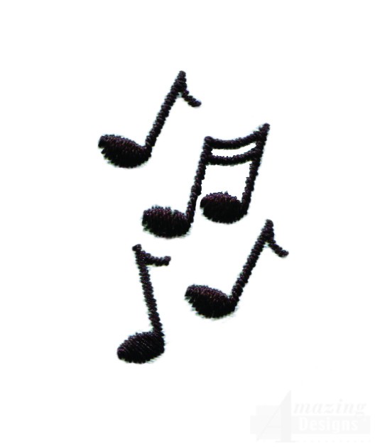 Music Notes Embroidery Designs