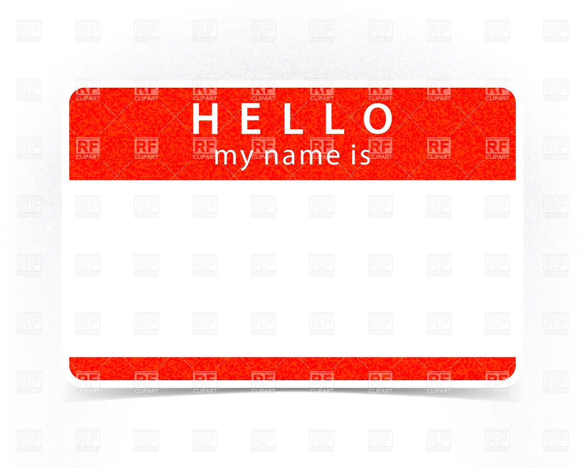 Name Tag Clipart-Vector Free