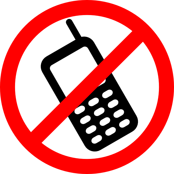 No Cell Phone Sign