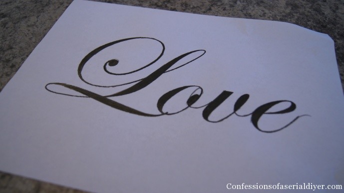 Old Love Letter Script