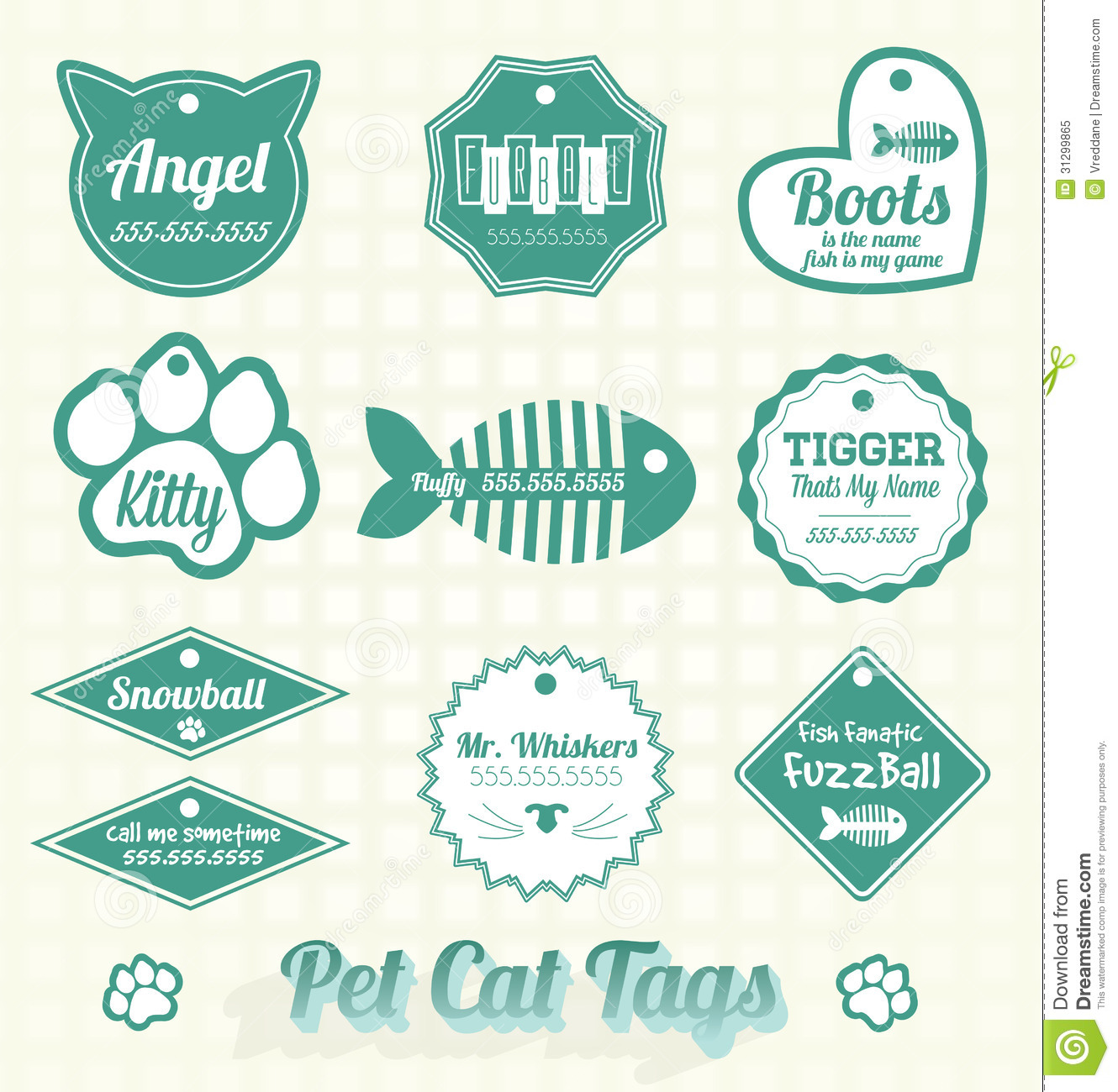 Pet Name Tags