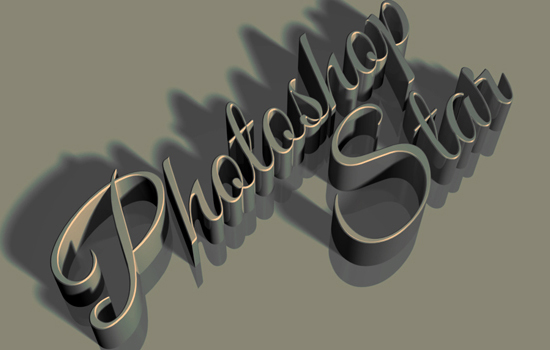 Photoshop CS6 3D Text