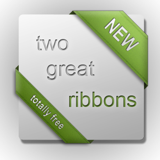 Photoshop Ribbon Banner Templates Free