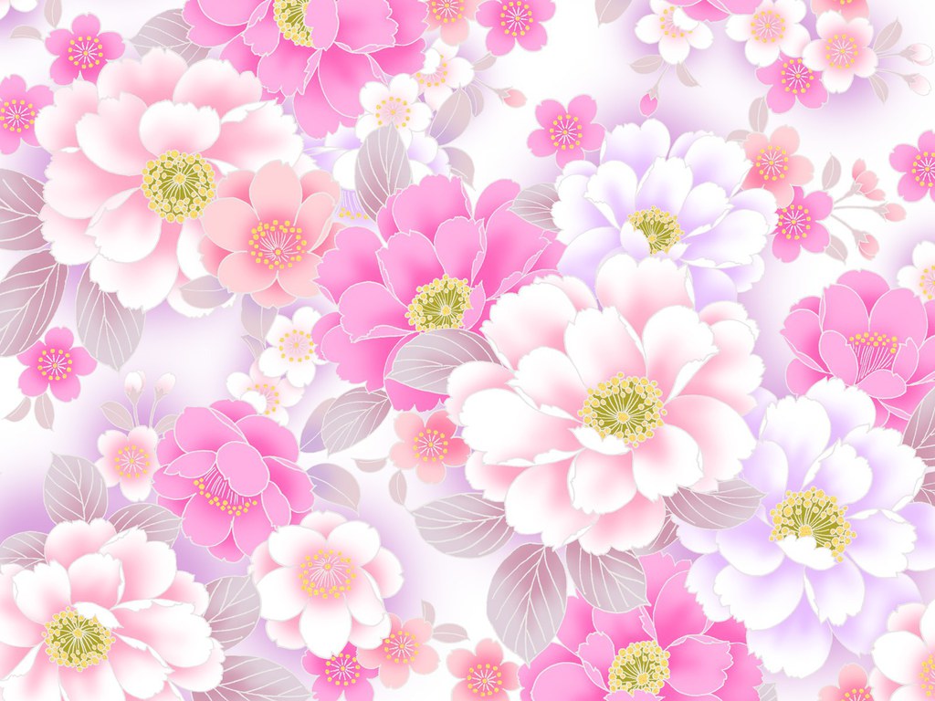 Pink Floral Flower Pattern