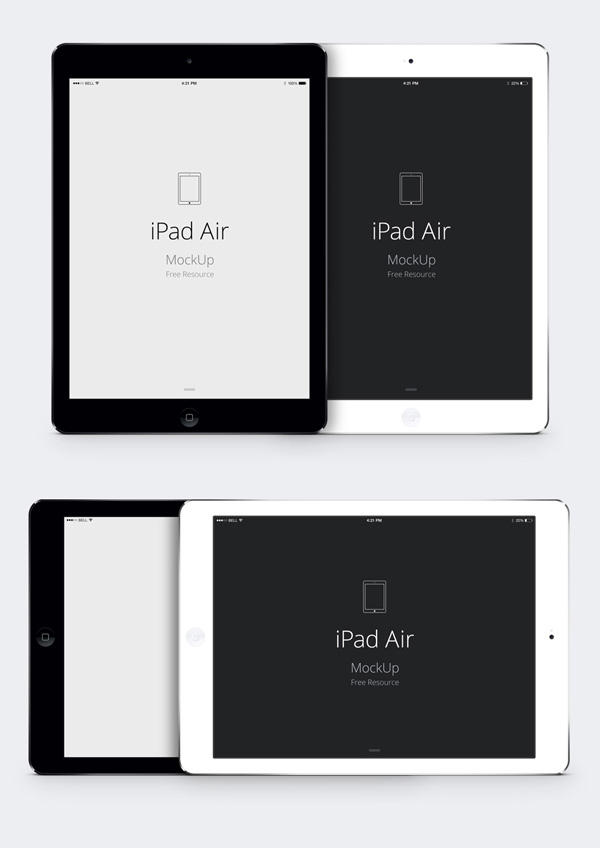 PSD Vector Mockup iPad Air