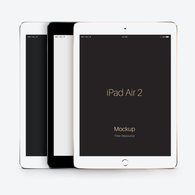 PSD Vector Mockup iPad Air