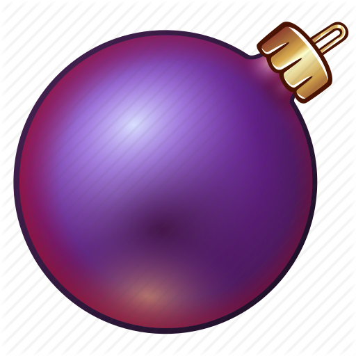 Purple Christmas Ball Ornaments
