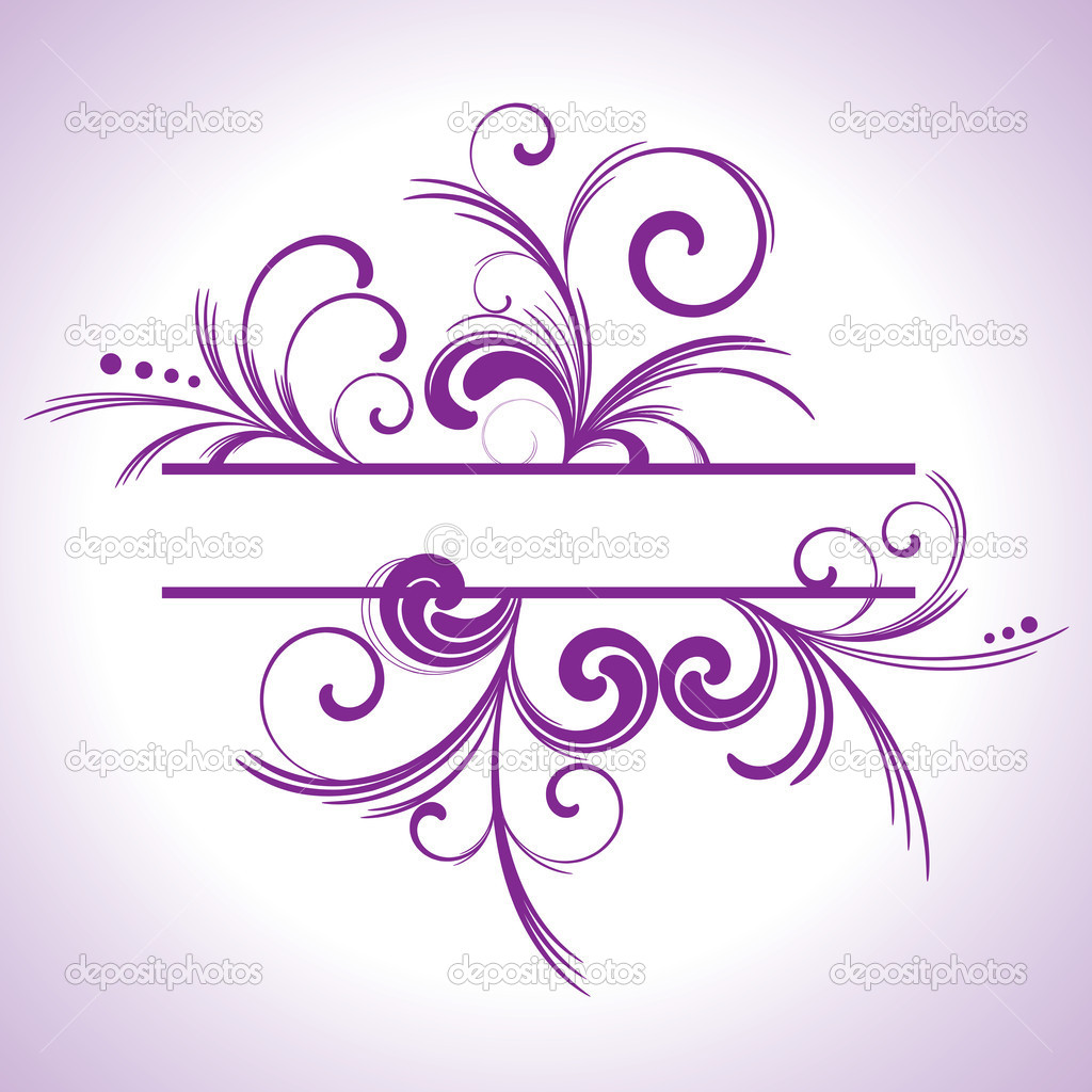 Purple Swirl Border