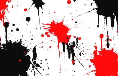 Red and White Paint Splatter Red and White Paint Splatter