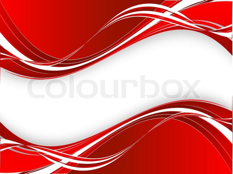 Red Wavy Vector Lines