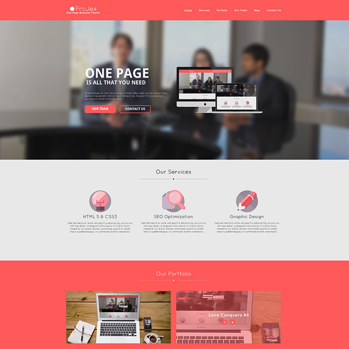 Red Website Templates