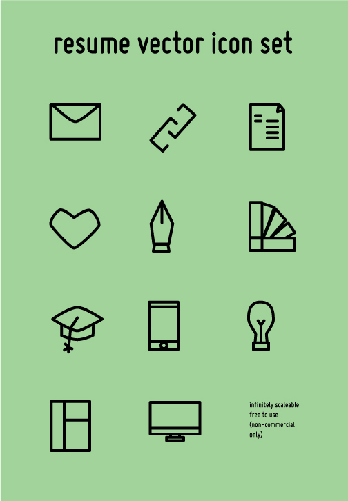 Resume Icons Free Downloads