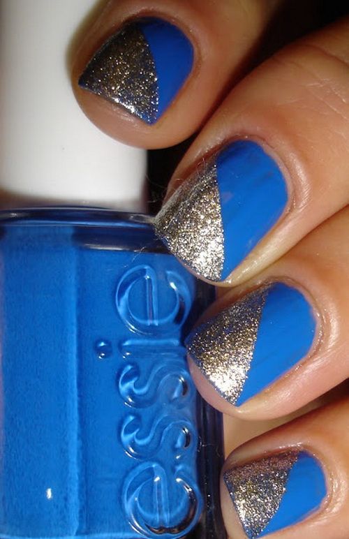 Royal Blue Nail Design
