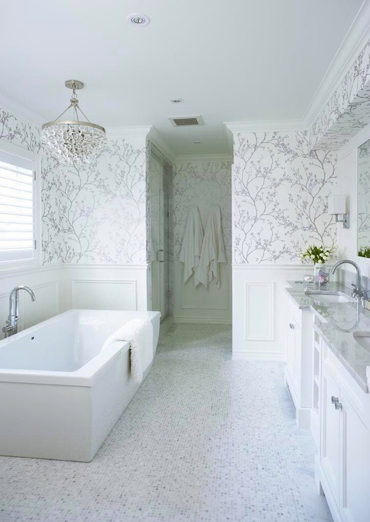 Silver & White Bathroom