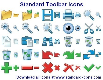 Standard Toolbars Icons
