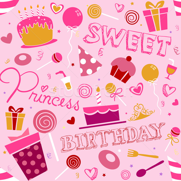 Teen Girl Birthday Background Designs