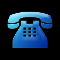 Phone Contact Icon Blue