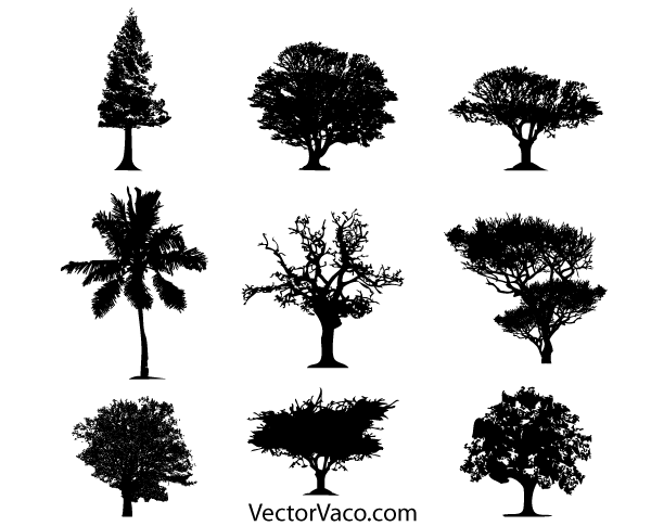 Tree Silhouette Vector Free Download