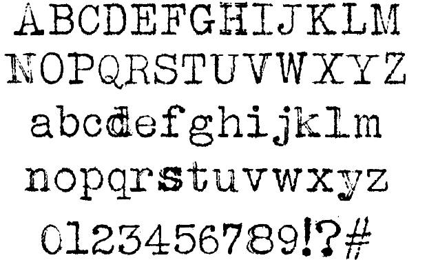 Typewriter Font