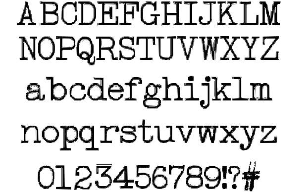 Typewriter Font