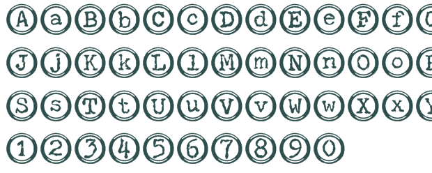 Typewriter Keys Font