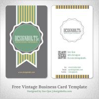 Vintage Business Card Template Free