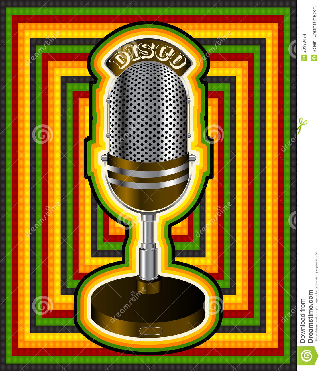 Vintage Microphone Clip Art