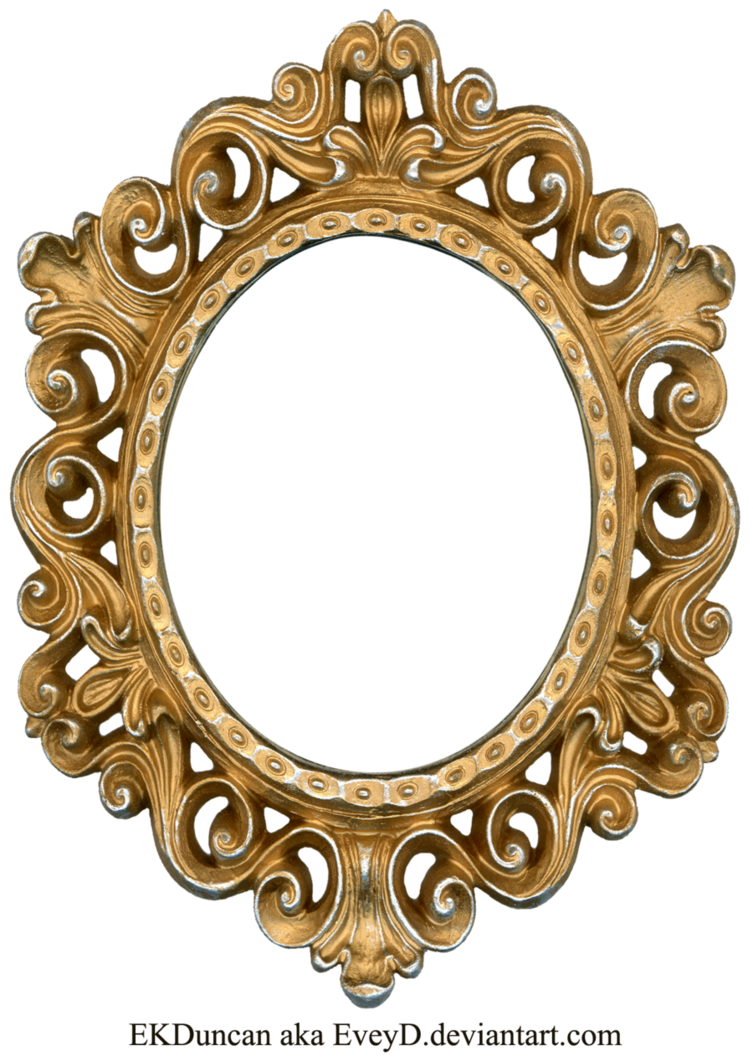 Vintage Oval Gold Frame