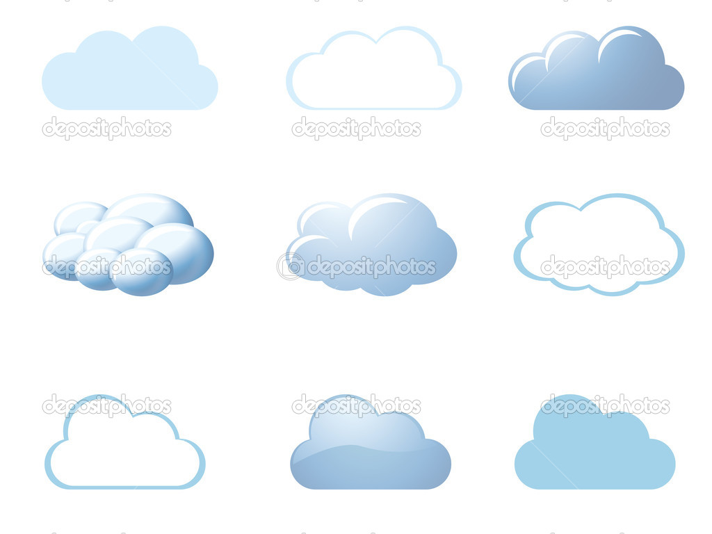 Weather Cloud Vectors Icons Weather Cloud Vectors Icons
